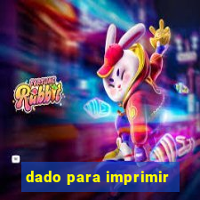 dado para imprimir